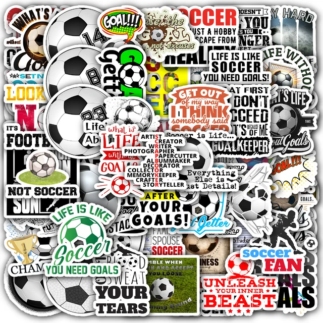 Soccer Scrapbooking Motivational Sticker Set