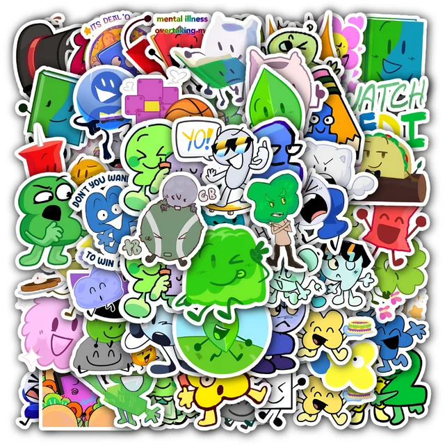 Bfdi Sticker Set