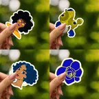 Sigma Gamma Rho Paraphernalia Sticker Set thumbnail 2