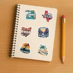 Us States Map Sticker Set thumbnail 5