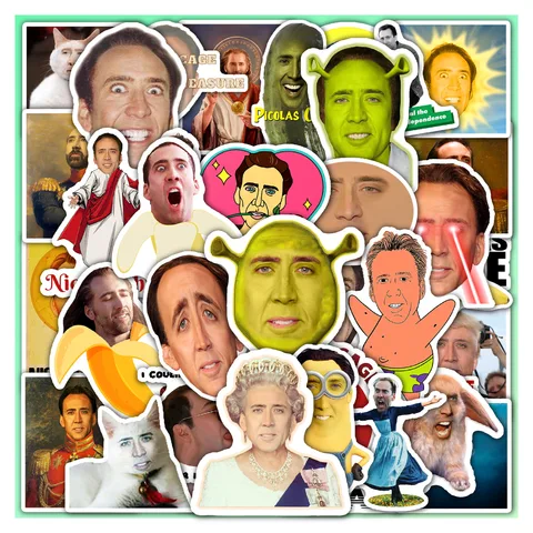 Nicolas Cage Meme Sticker Set