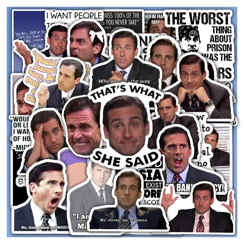 Michael Scott Quote Sticker Set