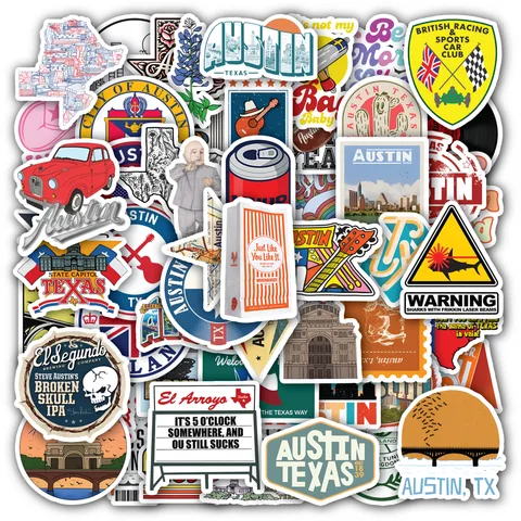 Texas Austins Sticker Set