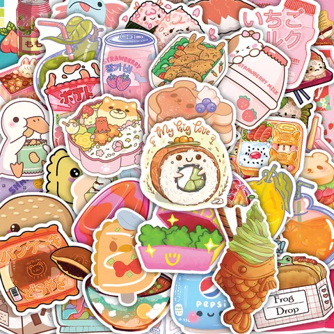Cute Snack, Food, and Drink Stickers