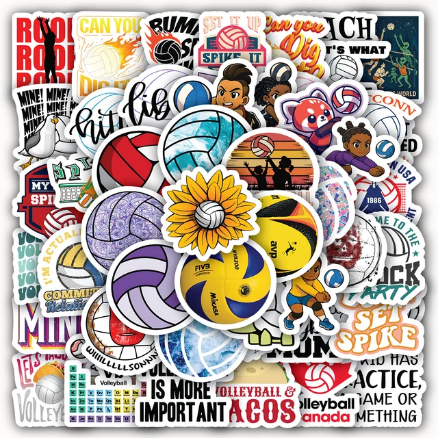 Volleyball Sticker Set