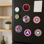 Captain America Shield Logo Sticker Set thumbnail 7