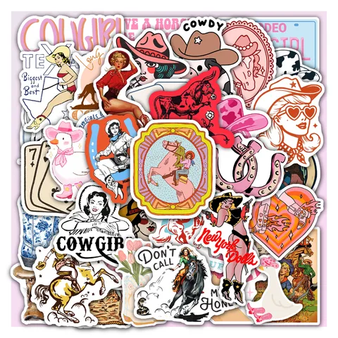 Cowgirl Sticker Set