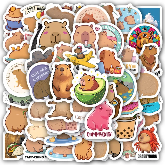 Capybara Sticker Set