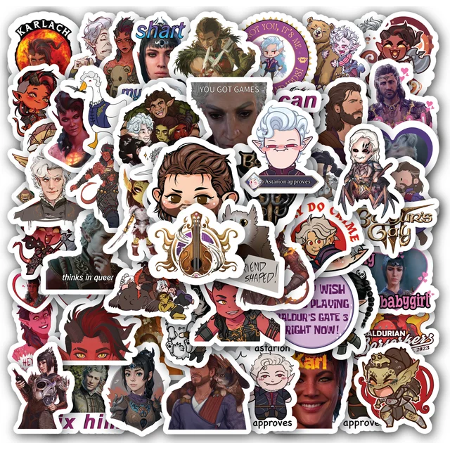 Baldurs Gate 3 Sticker Set