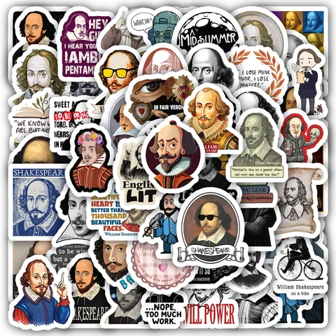 William Shakespeare Sticker Set
