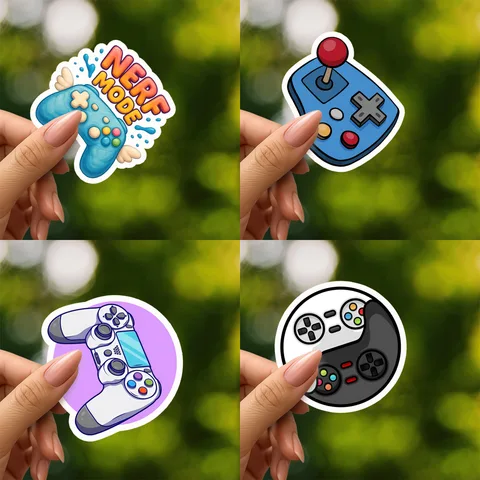 Gaming Controllers Sticker Set