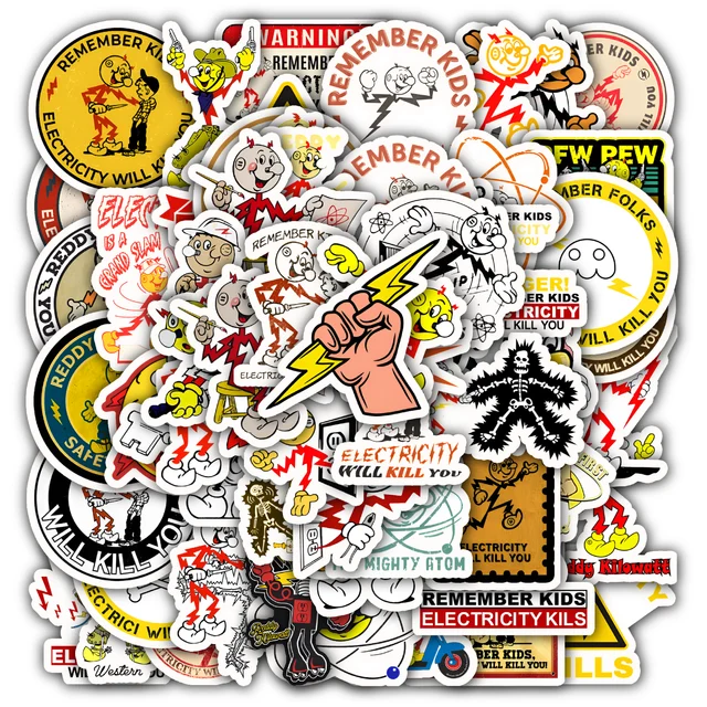 Reddy Kilowatt Sticker Set