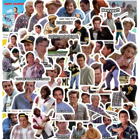 Happy Gilmore Sticker Set