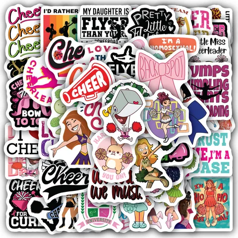 Cheerleader Sticker Set