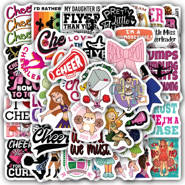 Cheerleader Sticker Set