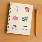 Adhd Humor Sticker Set thumbnail 5