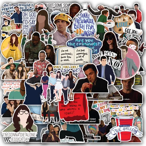 New Girl Sticker Set