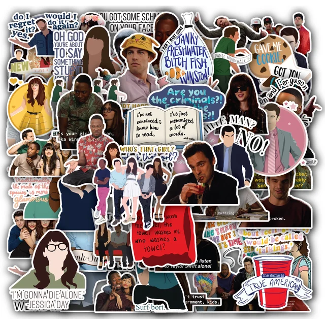 New Girl Sticker Set