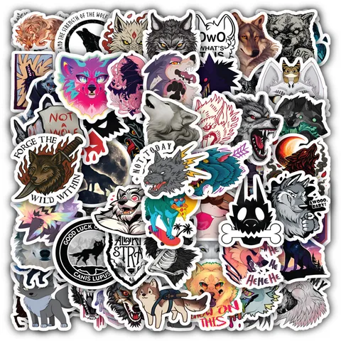 Wolf Sticker Set