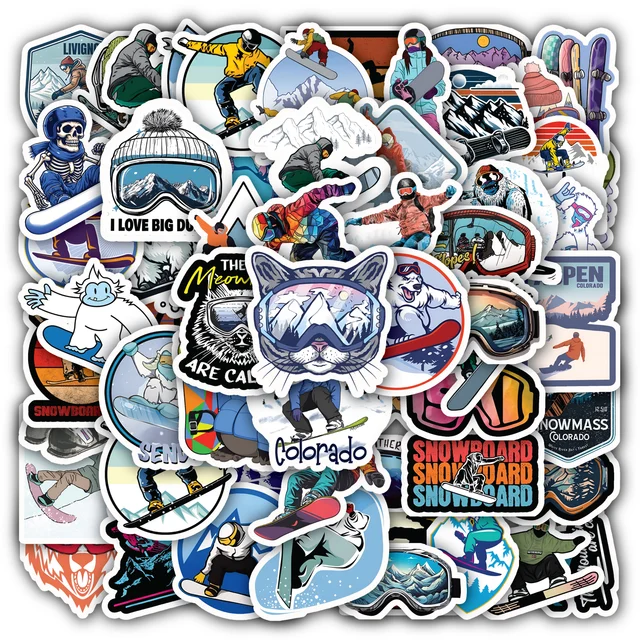 Snowboard Sticker Set