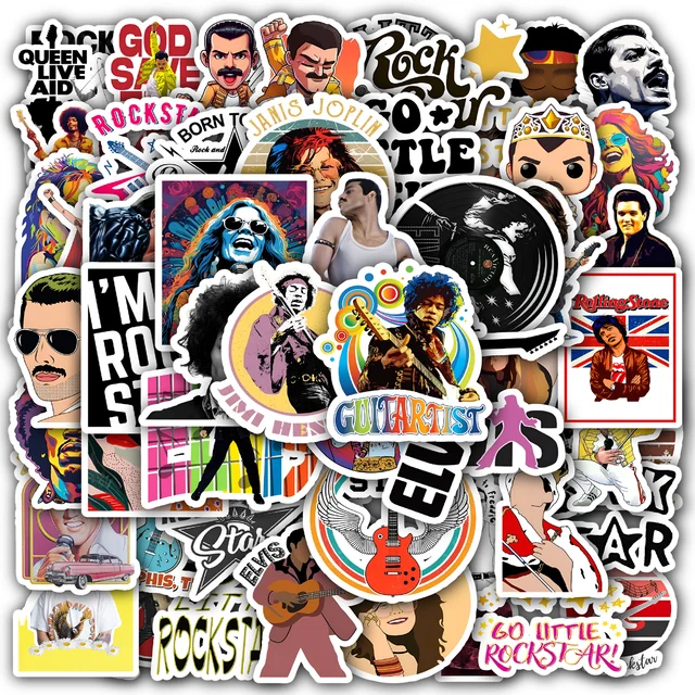 Rock Star Sticker Set