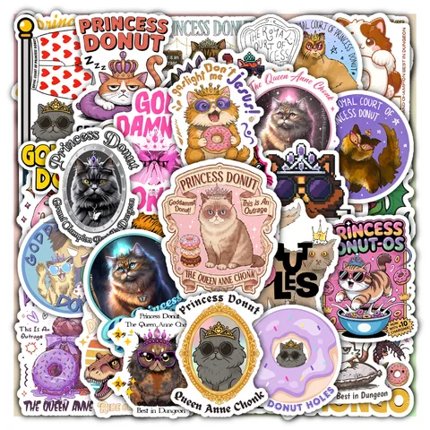 Princess Donut Sticker Set