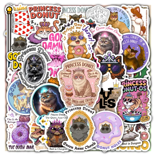 Princess Donut Sticker Set