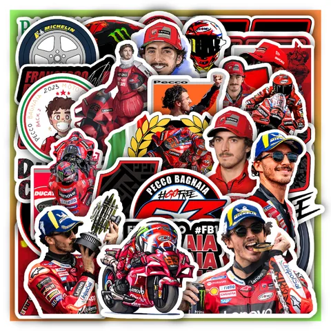 Francesco Bagnaia Sticker Set